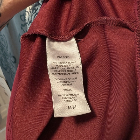 Up! Butter Turtleneck Top- Burgundy- VERY Soft!! - Picture 3 of 4